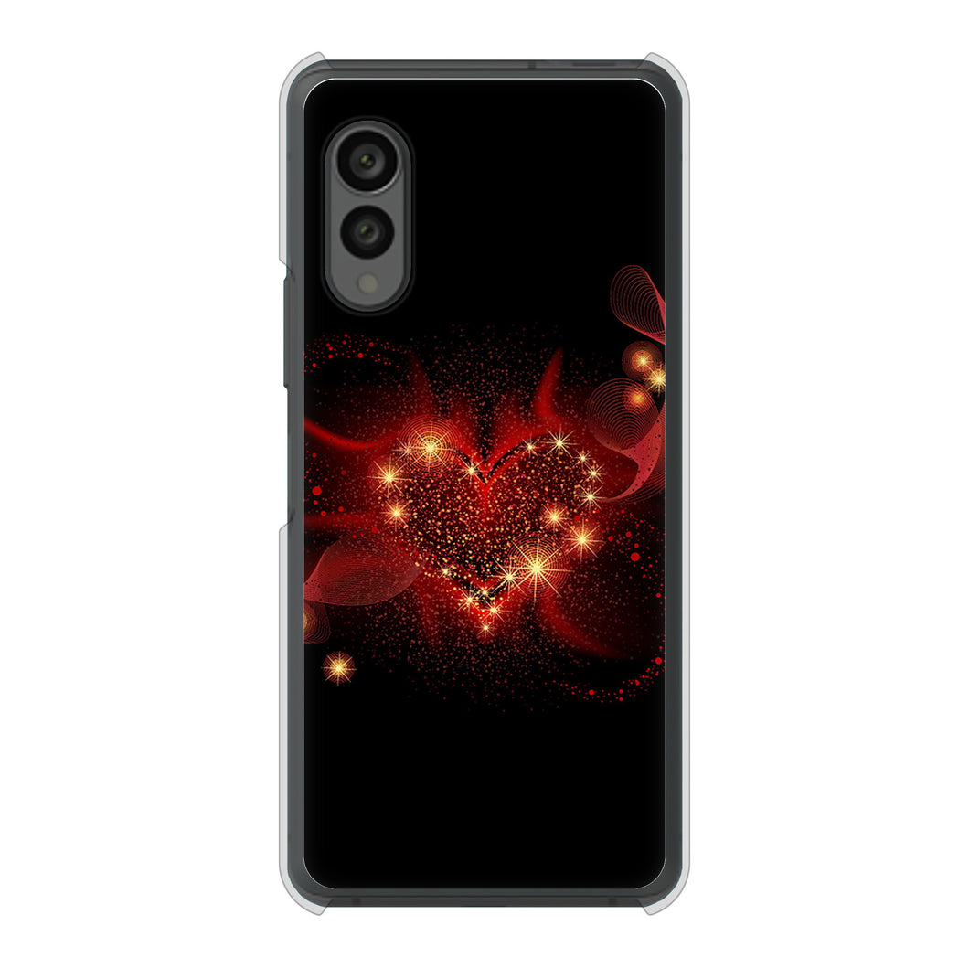 arrows N F-51C docomo 高画質仕上げ 背面印刷 ハードケース きらめきハート