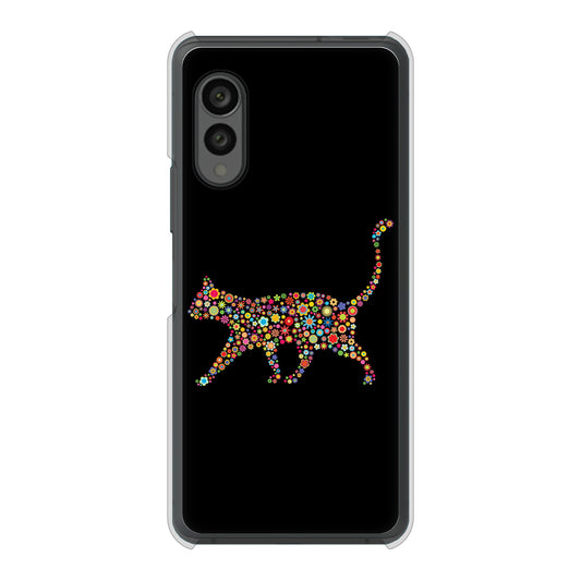 arrows N F-51C docomo 高画質仕上げ 背面印刷 ハードケース 【406 カラフルキャット】