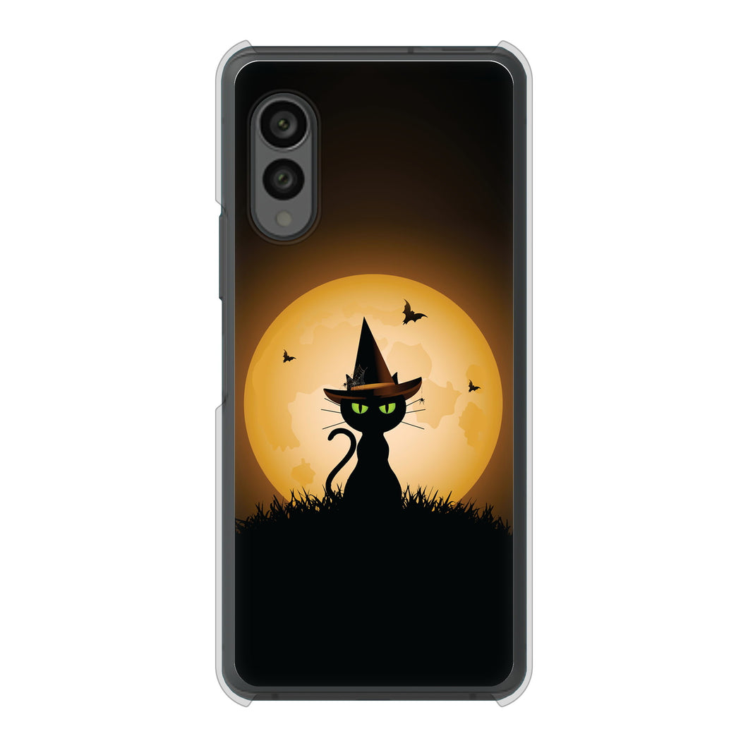 arrows N F-51C docomo 高画質仕上げ 背面印刷 ハードケース 夜とネコ