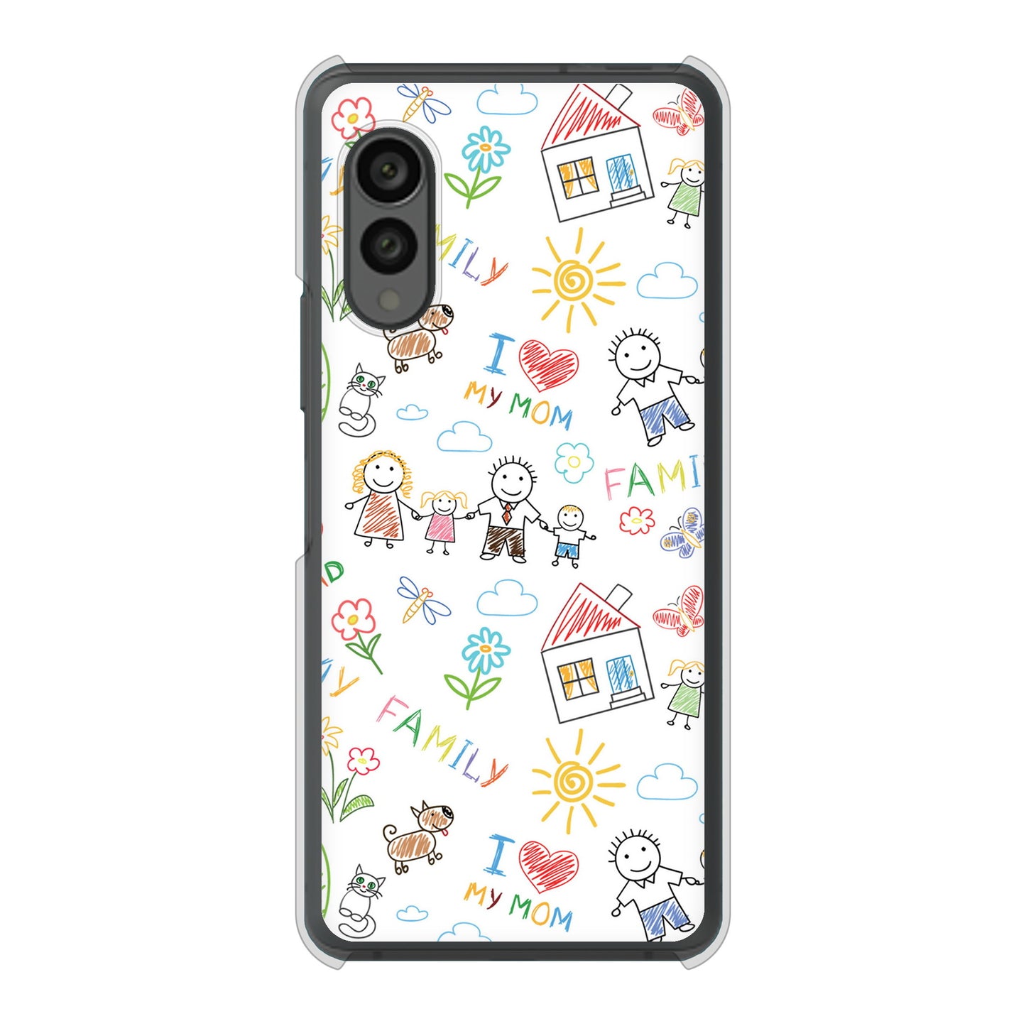 arrows N F-51C docomo 高画質仕上げ 背面印刷 ハードケース カップル&ファミリー
