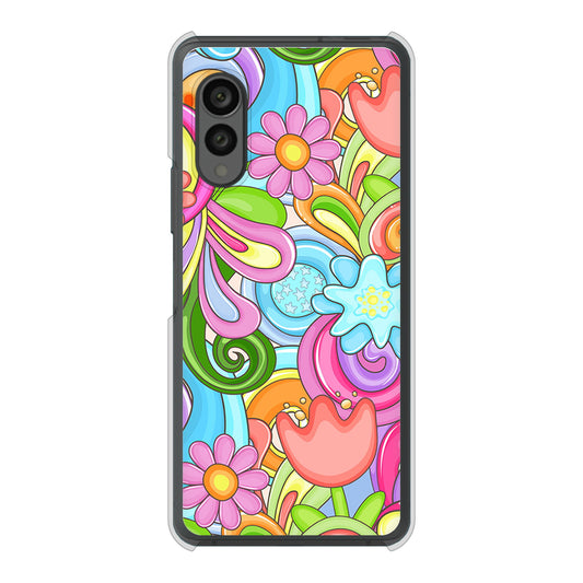 arrows N F-51C docomo 高画質仕上げ 背面印刷 ハードケース 【713 ミラクルフラワー】