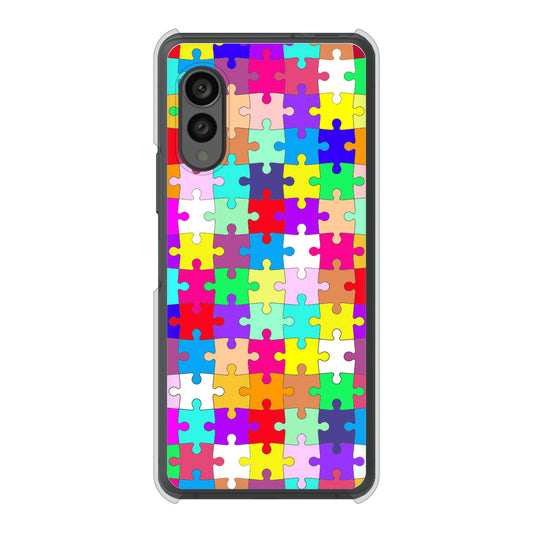 arrows N F-51C docomo 高画質仕上げ 背面印刷 ハードケース 【727 カラフルパズル】