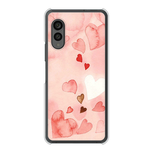 arrows N F-51C docomo 高画質仕上げ 背面印刷 ハードケース 【1125 ハートの和紙】