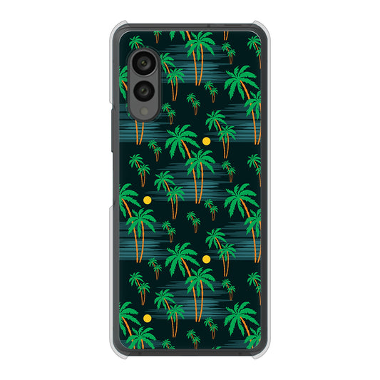 arrows N F-51C docomo 高画質仕上げ 背面印刷 ハードケース 【1315 月夜とヤシ】