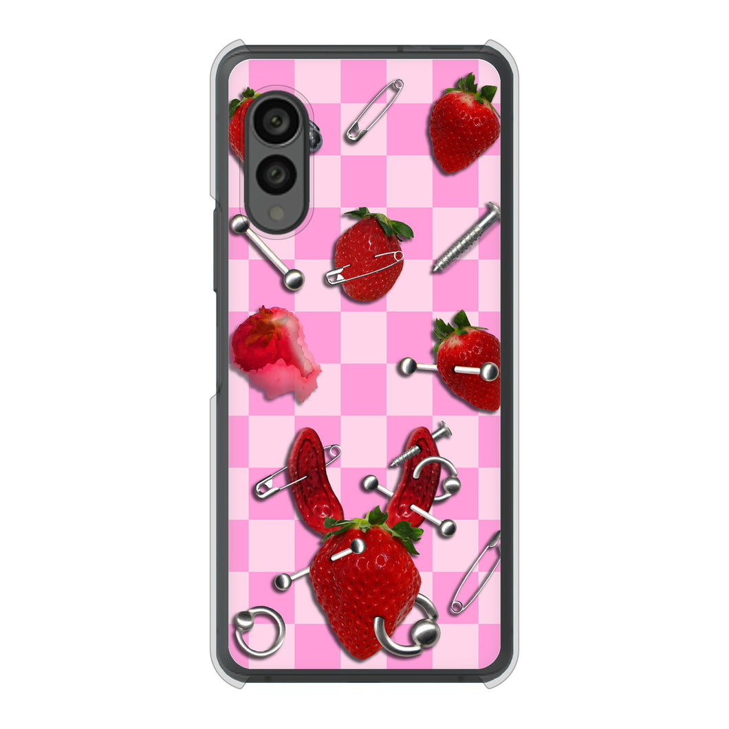 arrows N F-51C docomo 高画質仕上げ 背面印刷 ハードケース むかいあぐる 苺パンク