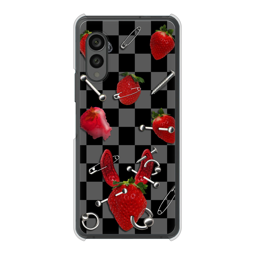 arrows N F-51C docomo 高画質仕上げ 背面印刷 ハードケース むかいあぐる 苺パンク