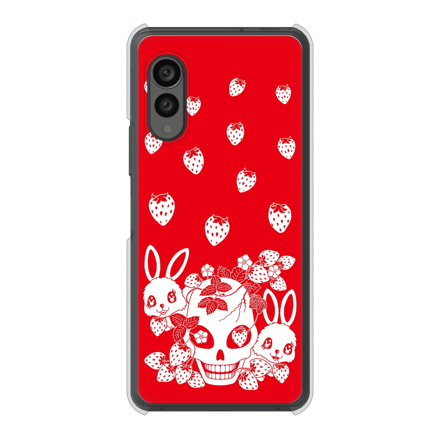 arrows N F-51C docomo 高画質仕上げ 背面印刷 ハードケース むかいあぐる 苺兎
