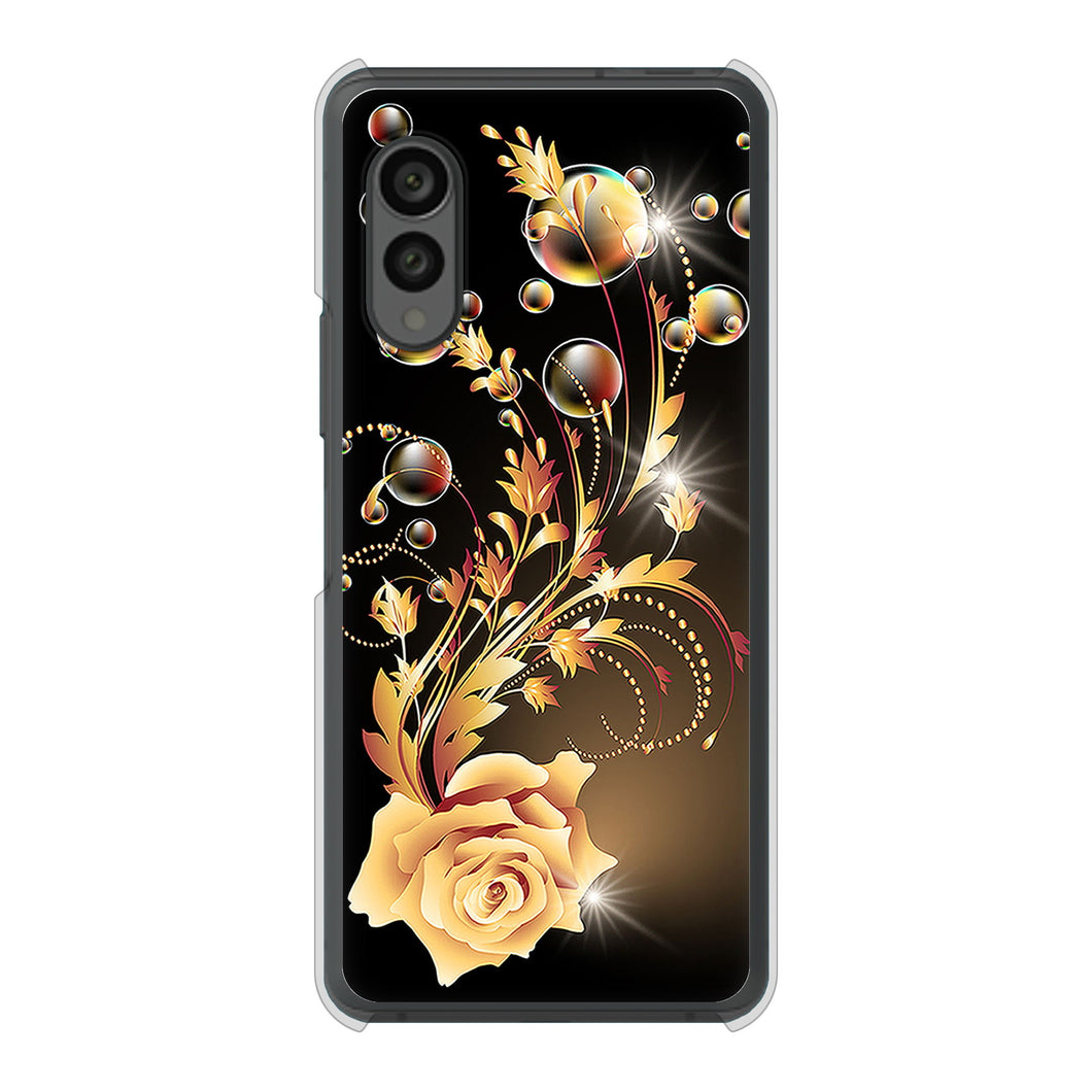 arrows N F-51C docomo 高画質仕上げ 背面印刷 ハードケース ロマンチックなバラ