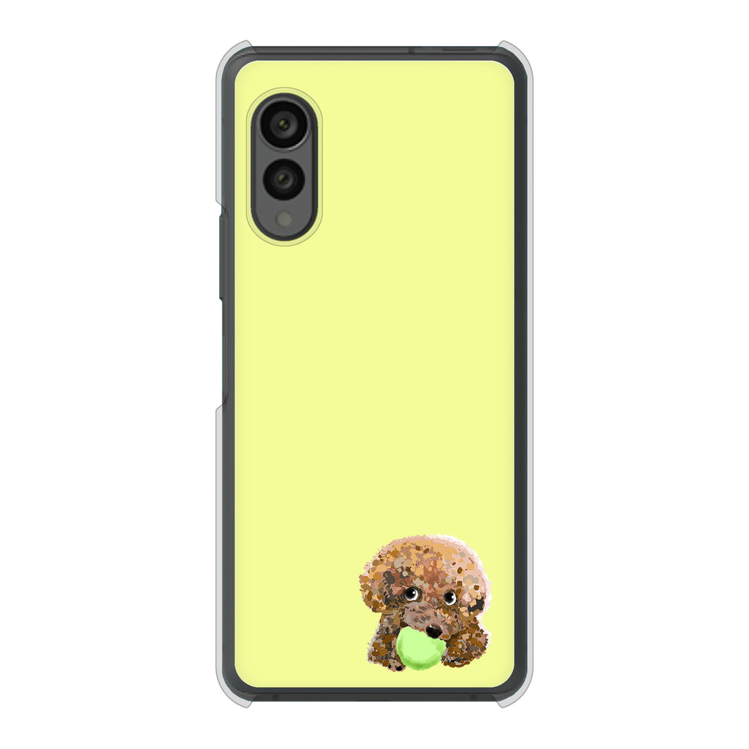 arrows N F-51C docomo 高画質仕上げ 背面印刷 ハードケース トイプードル&ボール