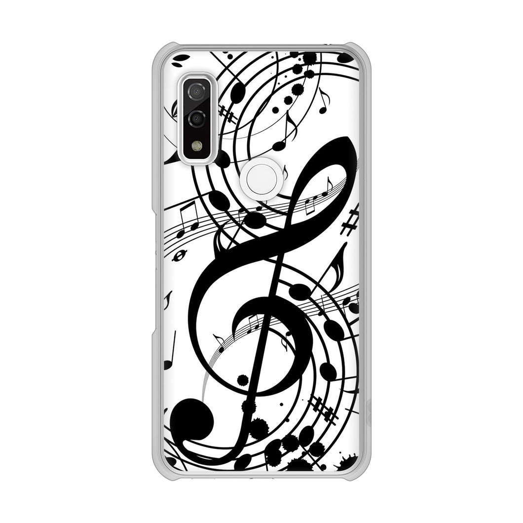 arrows We FCG01 高画質仕上げ 背面印刷 ハードケース 音符