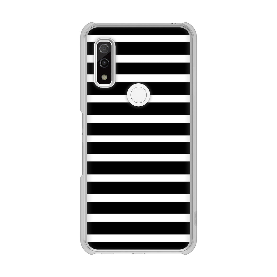 arrows We FCG01 高画質仕上げ 背面印刷 ハードケース シンプルボーダー