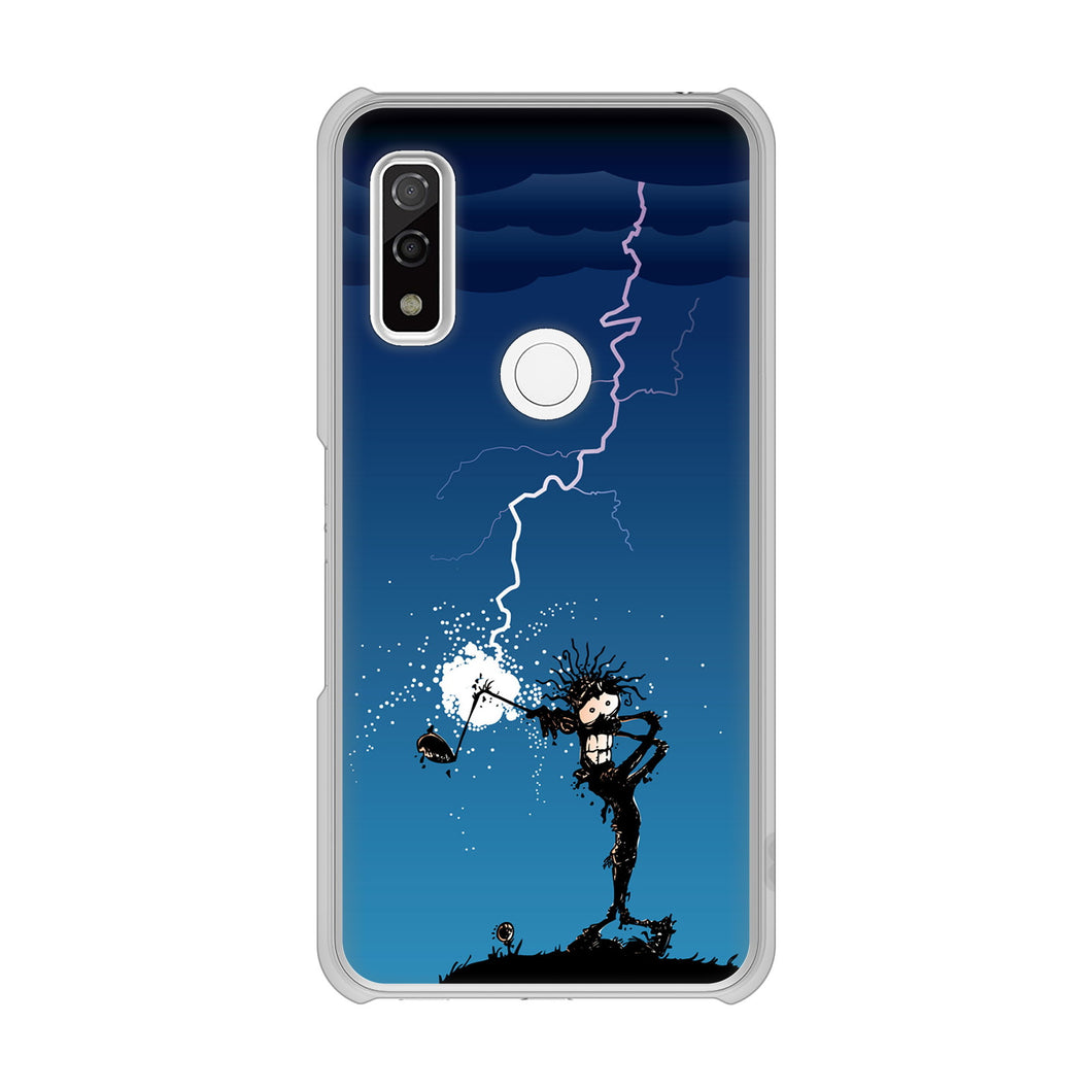 arrows We FCG01 高画質仕上げ 背面印刷 ハードケース 【417 ゴルファーの苦難】