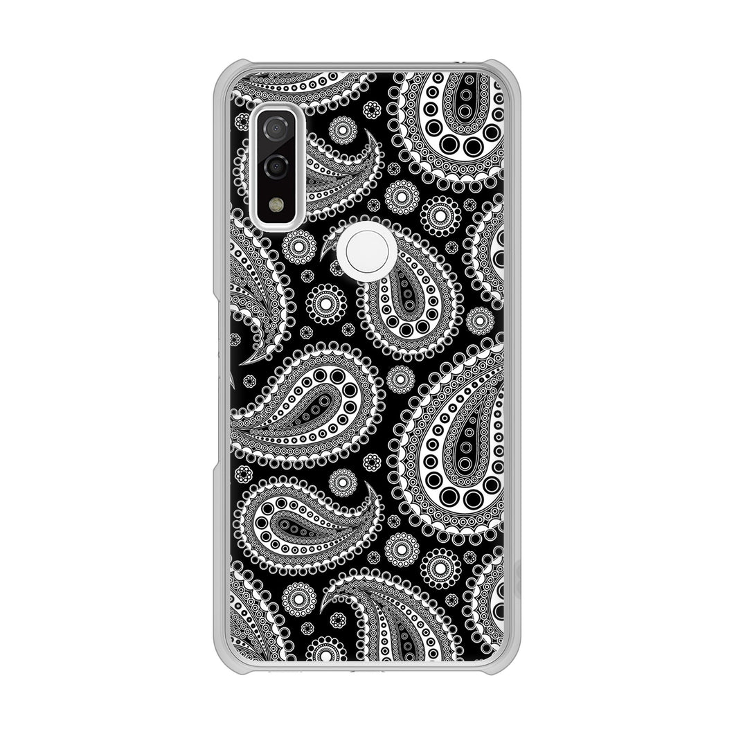 arrows We FCG01 高画質仕上げ 背面印刷 ハードケース ペイズリー