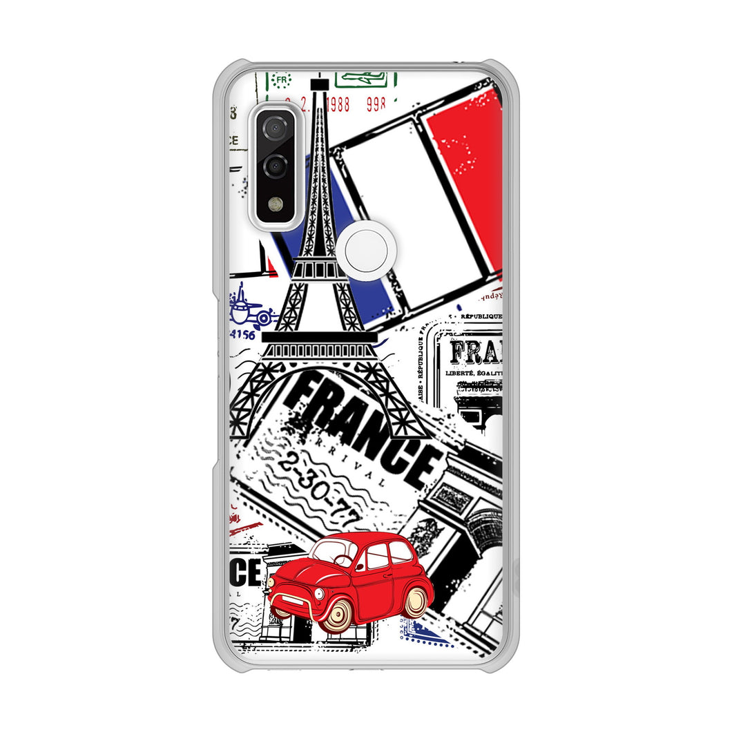 arrows We FCG01 高画質仕上げ 背面印刷 ハードケース LOVE フランス