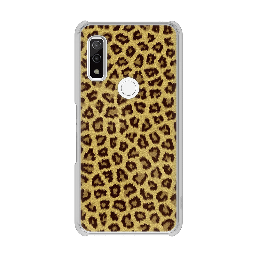 arrows We FCG01 高画質仕上げ 背面印刷 ハードケース ヒョウ柄ベーシックS