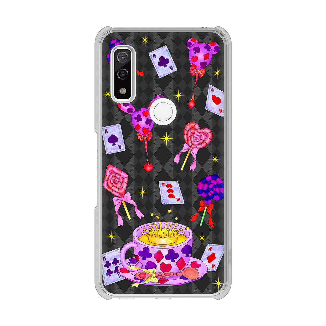 arrows We FCG01 高画質仕上げ 背面印刷 ハードケース むかいあぐる トランプティー