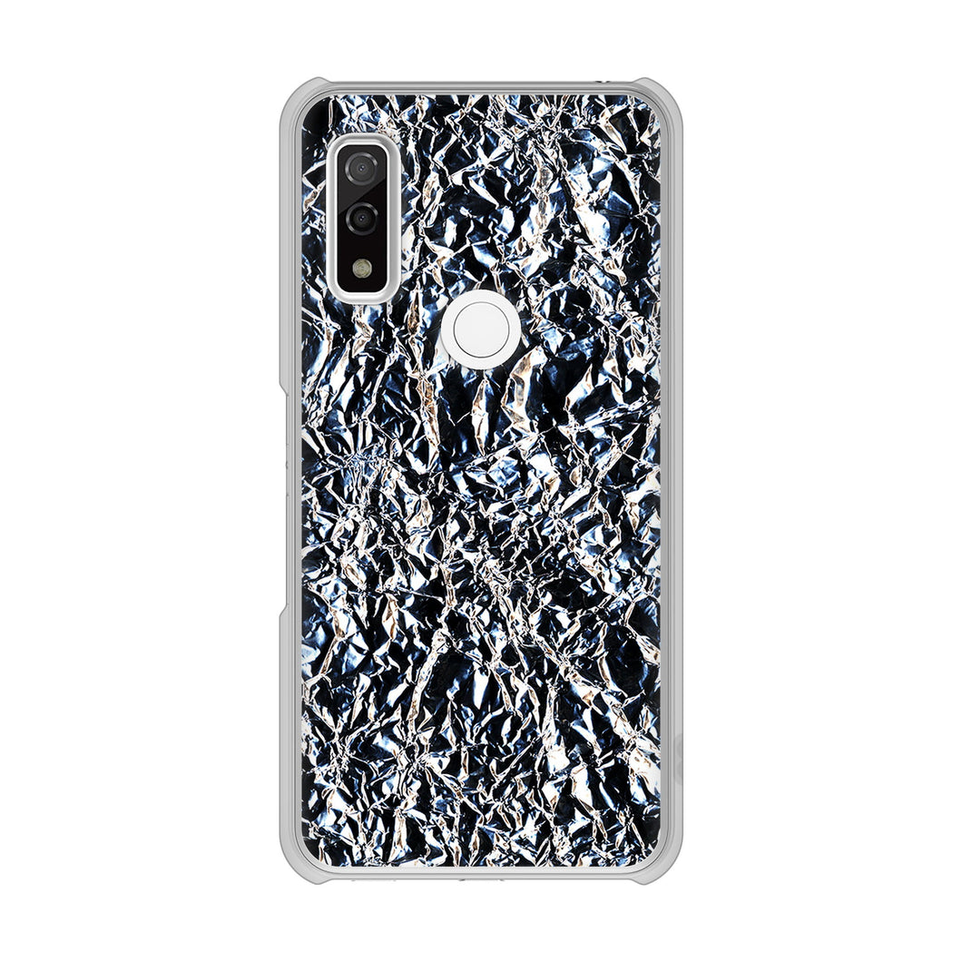 arrows We FCG01 高画質仕上げ 背面印刷 ハードケース 【EK835 スタイリッシュアルミシルバー】