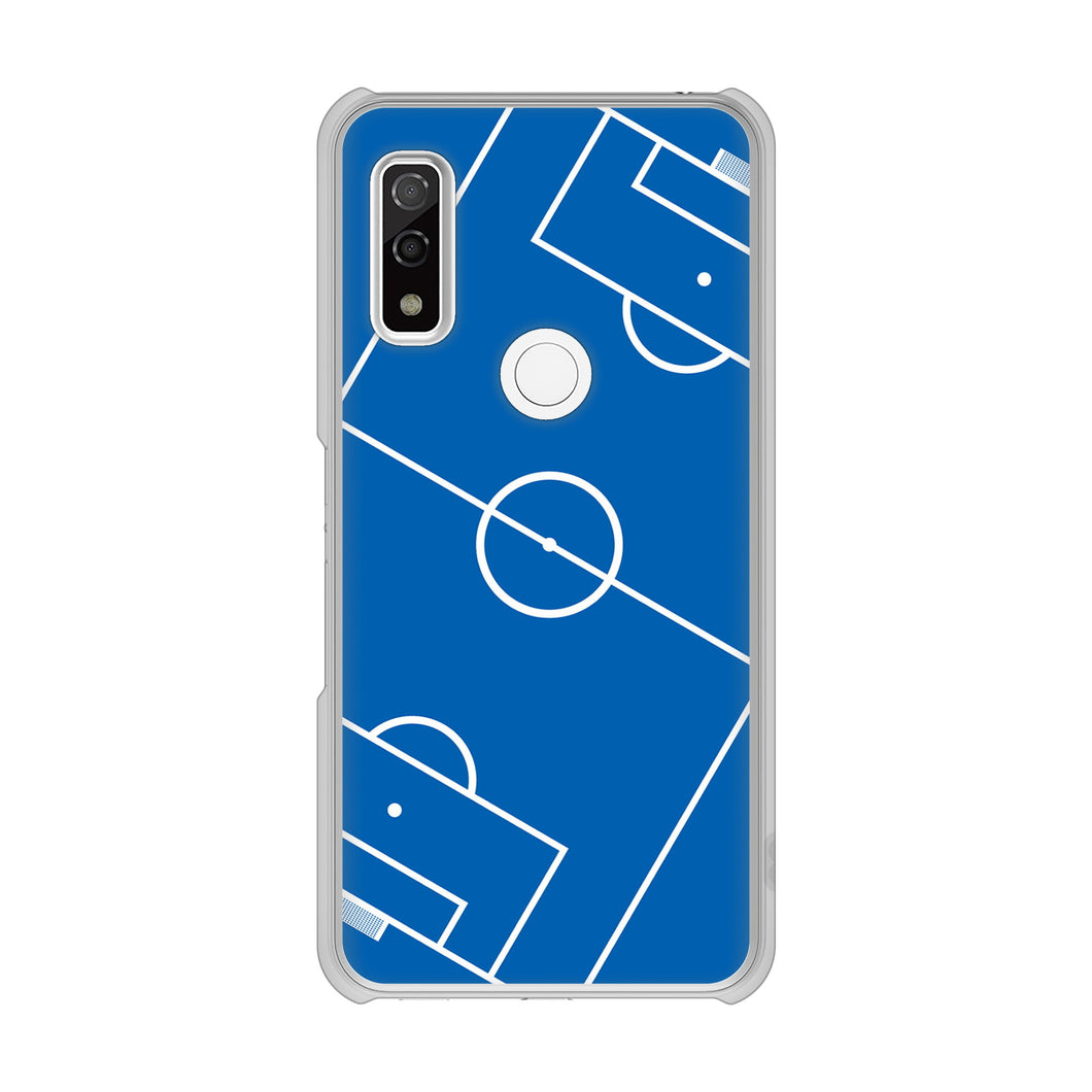 arrows We FCG01 高画質仕上げ 背面印刷 ハードケース 【IB922 SOCCER_ピッチ】