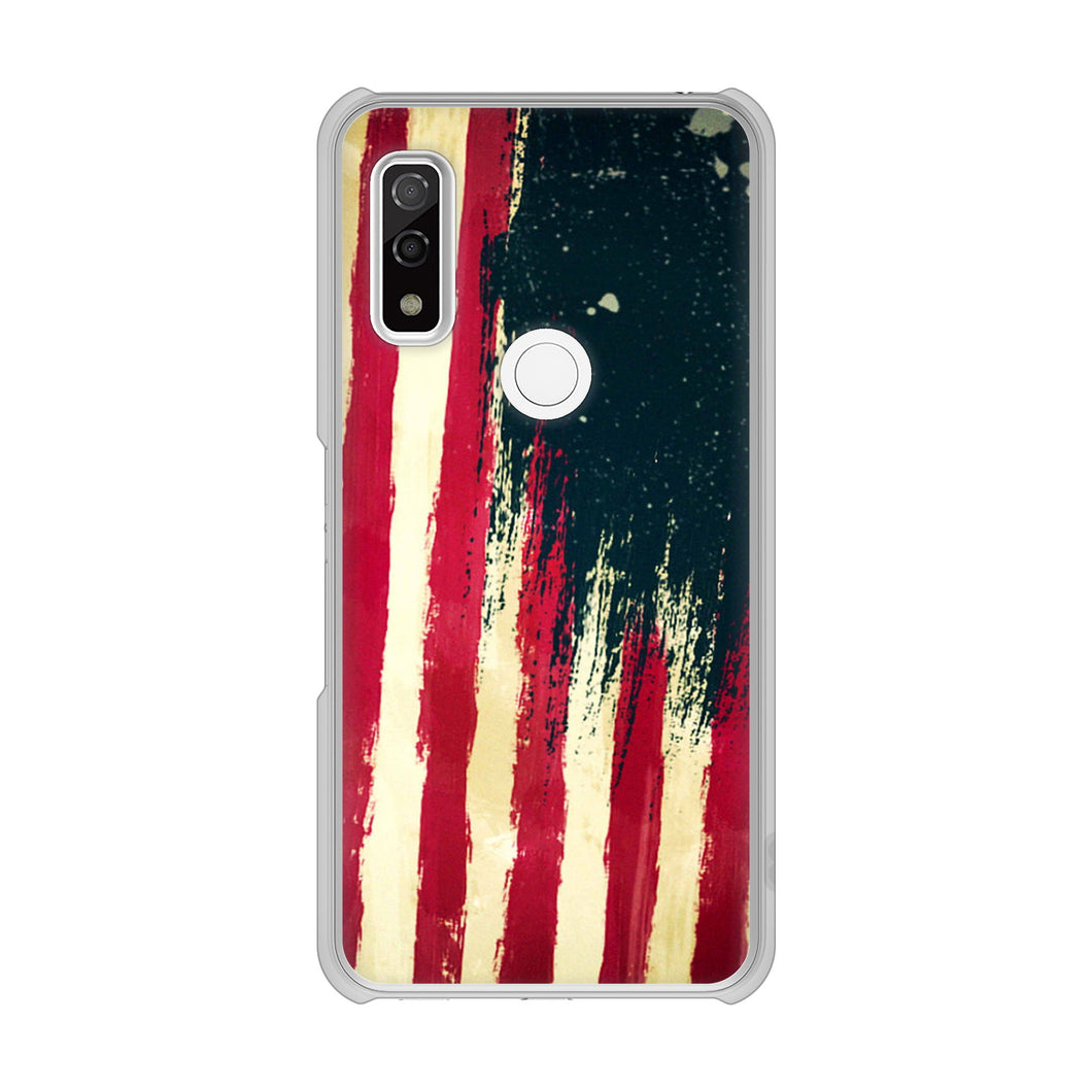 arrows We FCG01 高画質仕上げ 背面印刷 ハードケース 【MI805 ヴィンテージアメリカ】