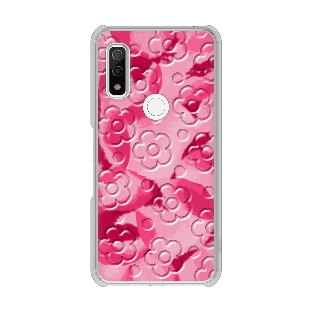 arrows We FCG01 高画質仕上げ 背面印刷 ハードケース フラワーヴェルニ