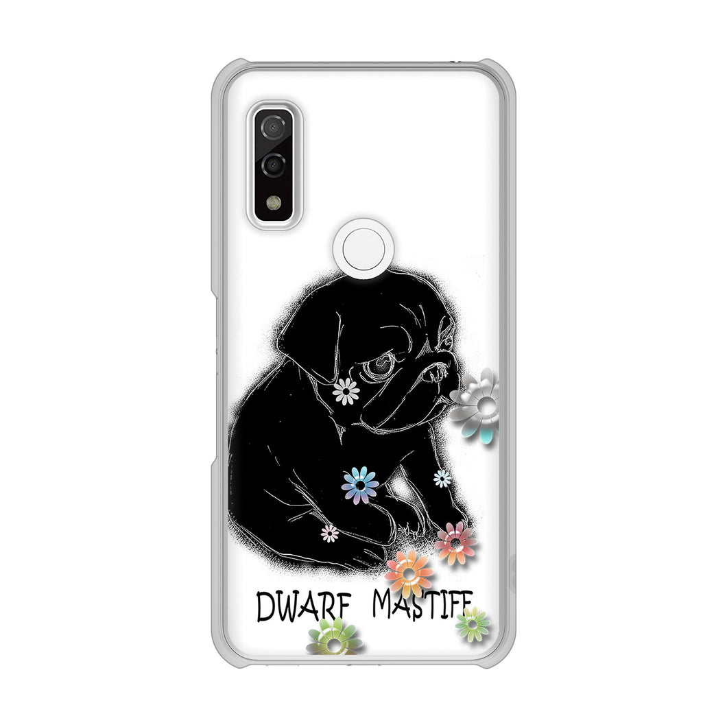 arrows We FCG01 高画質仕上げ 背面印刷 ハードケース パグ