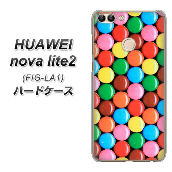 HUAWEI(ファーウェイ)nova lite 2 FIG-LA1 高画質仕上げ 背面印刷 ハードケース【448 マーブルチョコ】