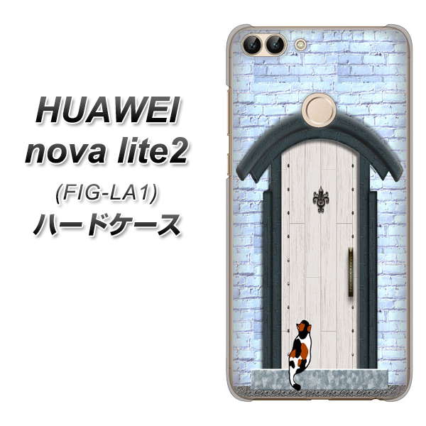 HUAWEI(ファーウェイ)nova lite 2 FIG-LA1 高画質仕上げ 背面印刷 ハードケース【YA951 石ドア01】