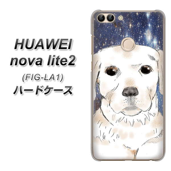 HUAWEI(ファーウェイ)nova lite 2 FIG-LA1 高画質仕上げ 背面印刷 ハードケース【YD820 ラブラドールレトリバー01】