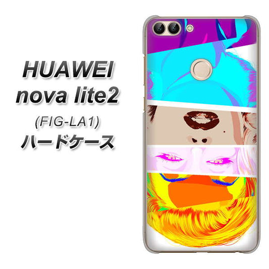 HUAWEI nova lite 2 FIG-LA1 YJ211 マリリンモンローデザイン(D) ハードケース 背面印刷