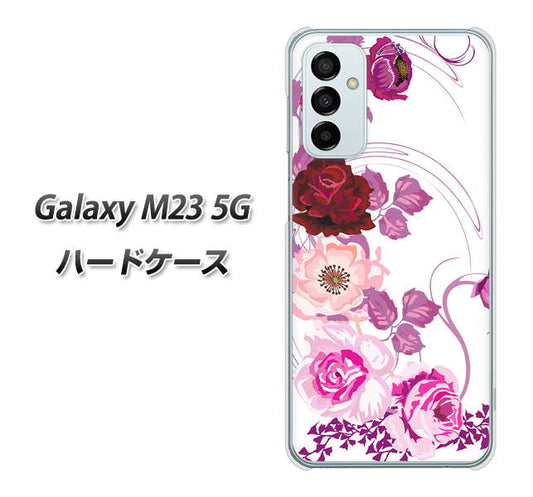 Galaxy M23 5G 高画質仕上げ 背面印刷 ハードケース【116 ６月のバラ】