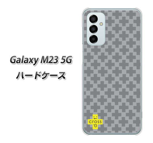 Galaxy M23 5G IB900 クロスドット_グレー ハードケース 背面印刷