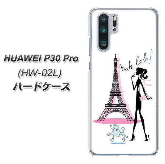 docomo HUAWEI(ファーウェイ) P30 Pro HW-02L 高画質仕上げ 背面印刷 ハードケース【377 エレガント】
