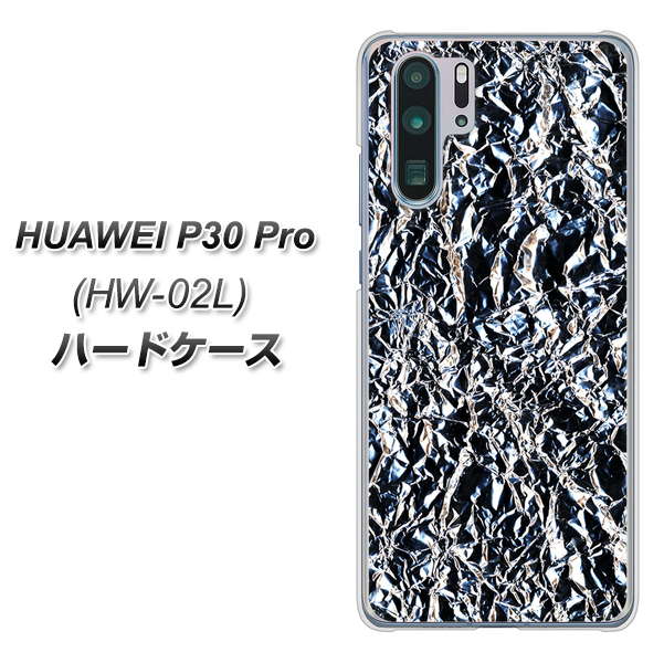 docomo HUAWEI(ファーウェイ) P30 Pro HW-02L 高画質仕上げ 背面印刷 ハードケース【EK835 スタイリッシュアルミシルバー】