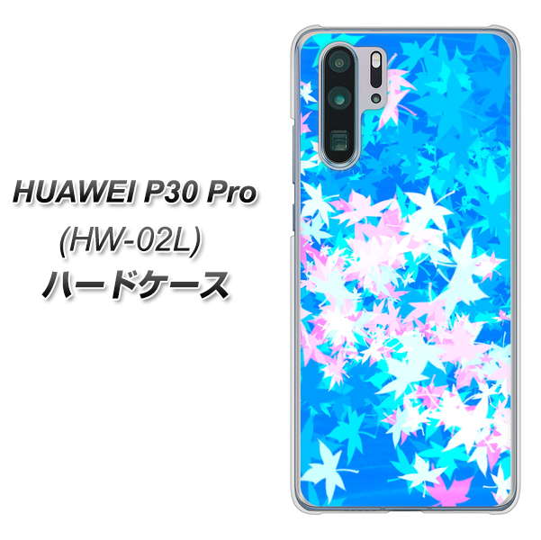 docomo HUAWEI(ファーウェイ) P30 Pro HW-02L 高画質仕上げ 背面印刷 ハードケース【YJ290 デザインもみじ】