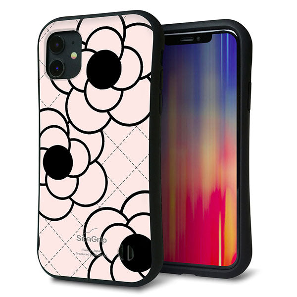 iPhone11 スマホケース 「SEA Grip」 グリップケース Sライン 【EK926 カメリア ピンク】 UV印刷