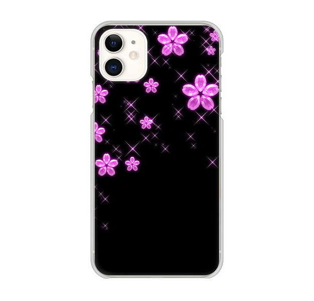 iPhone 11 高画質仕上げ 背面印刷 ハードケース 【019 桜クリスタル】