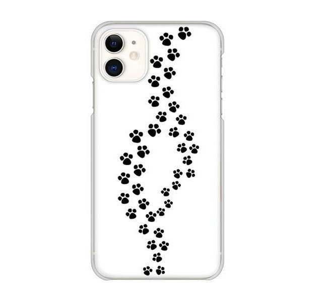 iPhone 11 高画質仕上げ 背面印刷 ハードケース 【066 あしあと】
