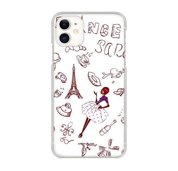 iPhone 11 高画質仕上げ 背面印刷 ハードケース LOVE フランス