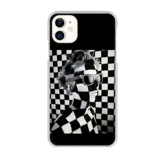 iPhone 11 高画質仕上げ 背面印刷 ハードケース 【357 bk&wh】