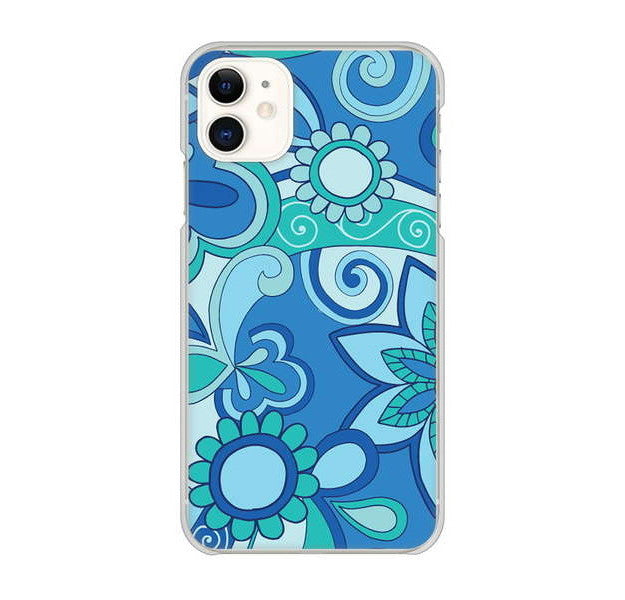 iPhone 11 高画質仕上げ 背面印刷 ハードケース 【409 ブルーミックス】
