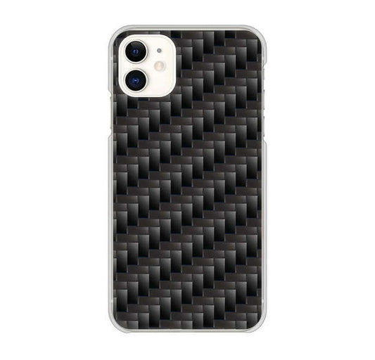 iPhone 11 高画質仕上げ 背面印刷 ハードケース 【461 カーボン】