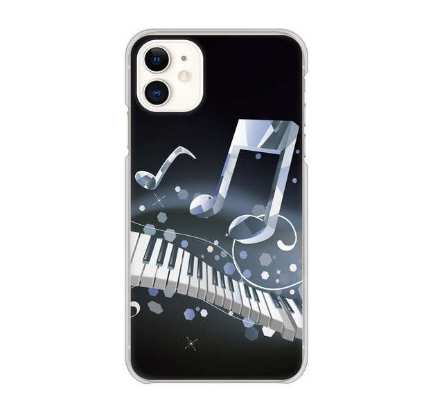 iPhone 11 高画質仕上げ 背面印刷 ハードケース 音符