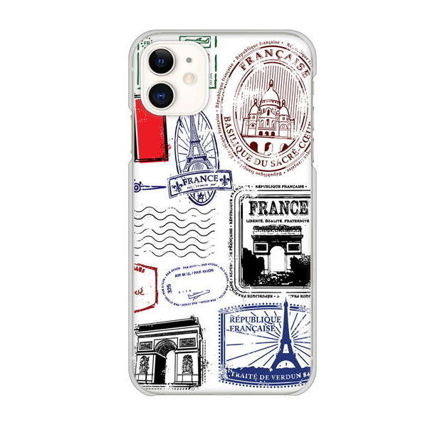 iPhone 11 高画質仕上げ 背面印刷 ハードケース LOVE フランス