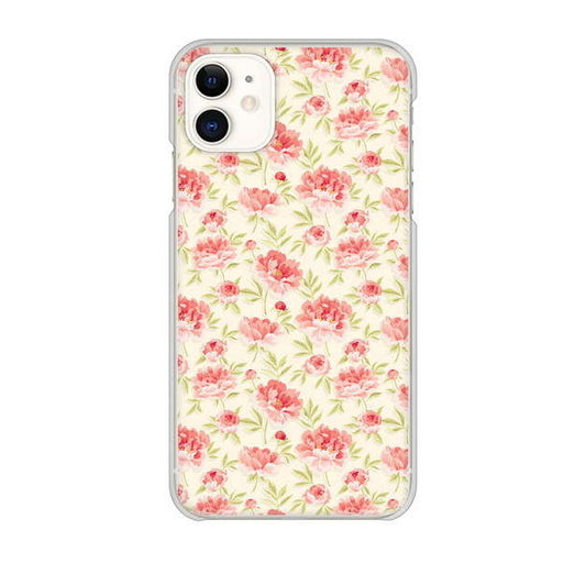 iPhone 11 高画質仕上げ 背面印刷 ハードケース 北欧の小花