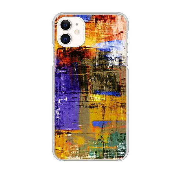iPhone 11 高画質仕上げ 背面印刷 ハードケース 【609 クラッシュアートBL】