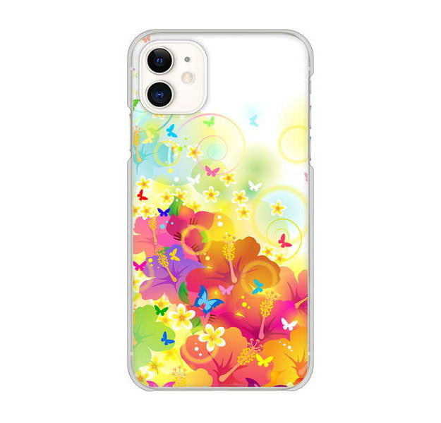 iPhone 11 高画質仕上げ 背面印刷 ハードケース バタフライ