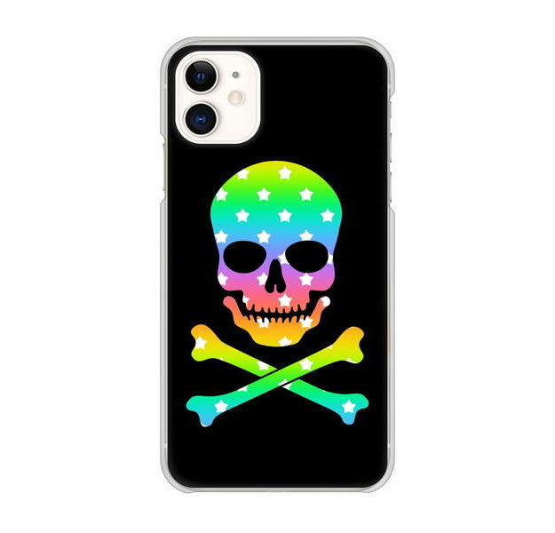 iPhone 11 高画質仕上げ 背面印刷 ハードケース ドクロフレーム
