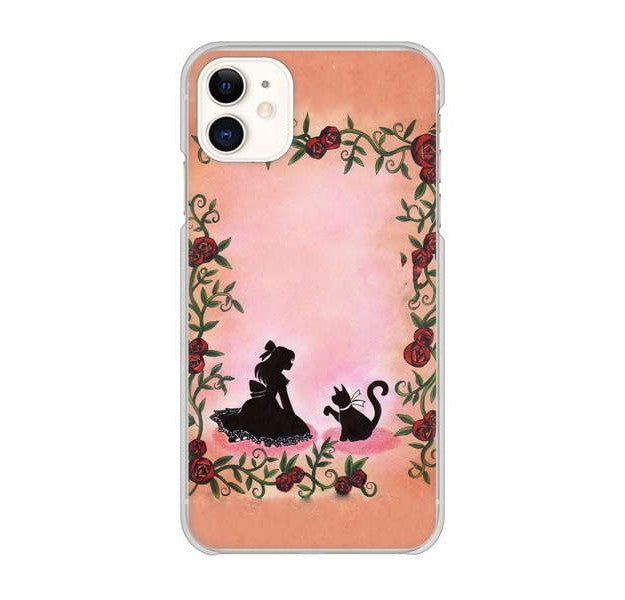 iPhone 11 高画質仕上げ 背面印刷 ハードケース お姫様とネコ