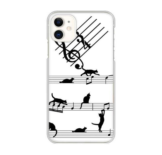 iPhone 11 高画質仕上げ 背面印刷 ハードケース 音符