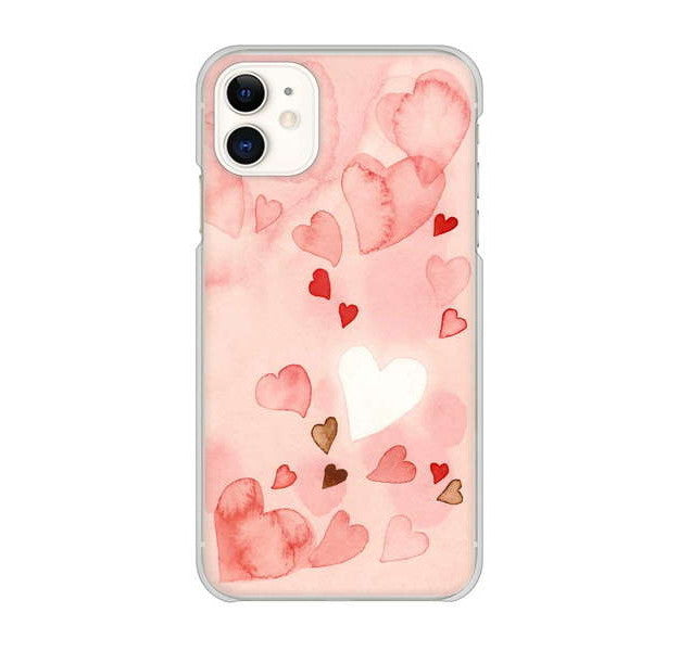 iPhone 11 高画質仕上げ 背面印刷 ハードケース 【1125 ハートの和紙】